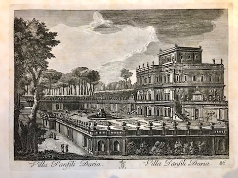 Parboni Achille (1783-1841) Villa Panfili Doria 1830 ca. Roma